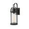 Z-Lite Roundhouse 1 Light Outdoor Wall Sconce, Black And Clear Seedy 569M-BK - alternate 3